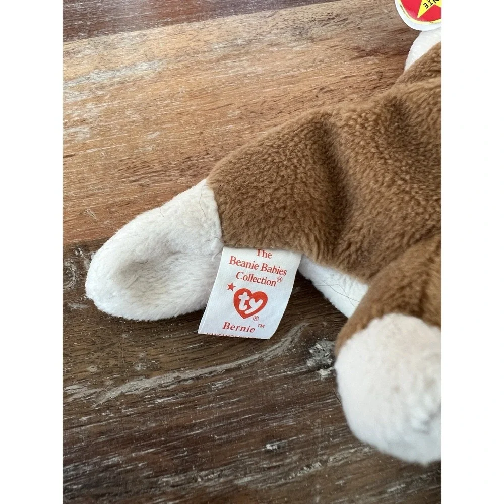 Ty Beanie Baby - BERNIE the St. Bernard Dog (8.5 Inch) NWT Stuffed Animal Toy